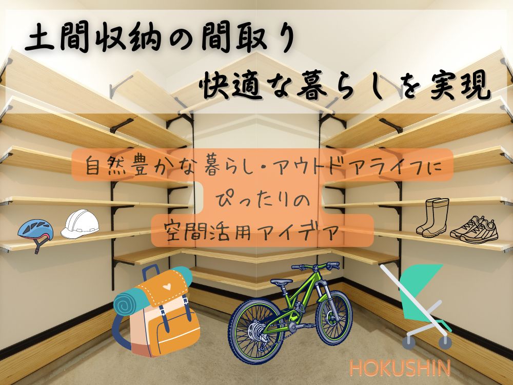 土間収納の間取りで快適な暮らしを実現｜自然豊かな暮らし・アウトドアライフにぴったりの空間活用アイデア