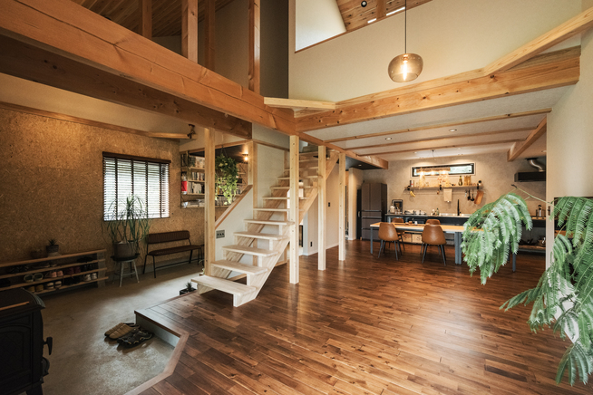 北伸建設が施工した北杜市の平屋